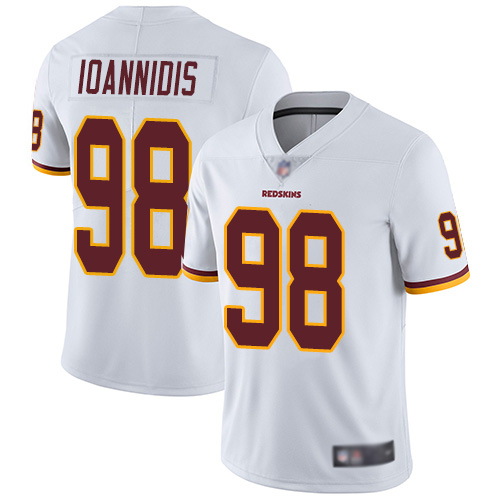 Washington Redskins Limited White Youth Matt Ioannidis Road Jersey NFL Football 98 Vapor Untouchable